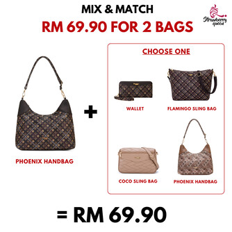 PHOENIX HANDBAG - BATIK BQ, DARK BROWN