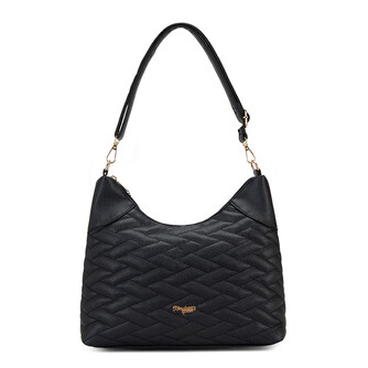 PHOENIX HANDBAG - QUILTED BR, BLACK