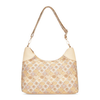 PHOENIX HANDBAG - SEASHELL BY, COFFEE