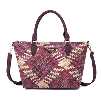 GAGA SLING BAG - RATTAN AG, MAGENTA