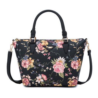 GAGA SLING BAG - FLORAL BP, BLACK